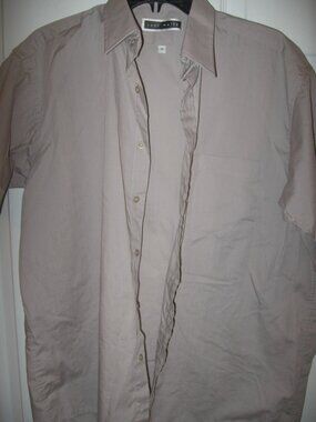 John Weitz Button Front Shirt Men's Size 16 Beige